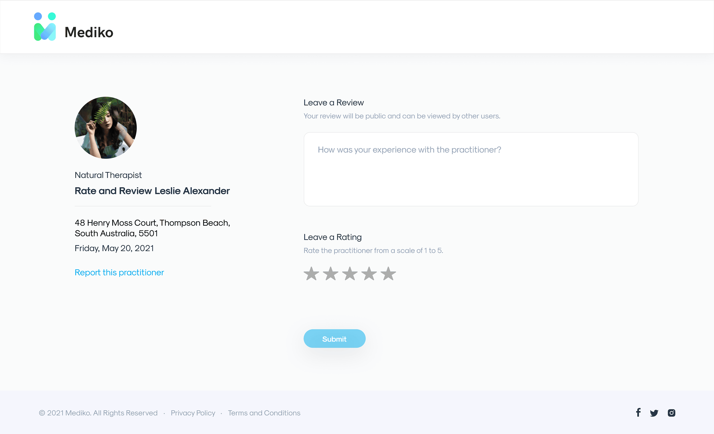 Booking of practitioner 4